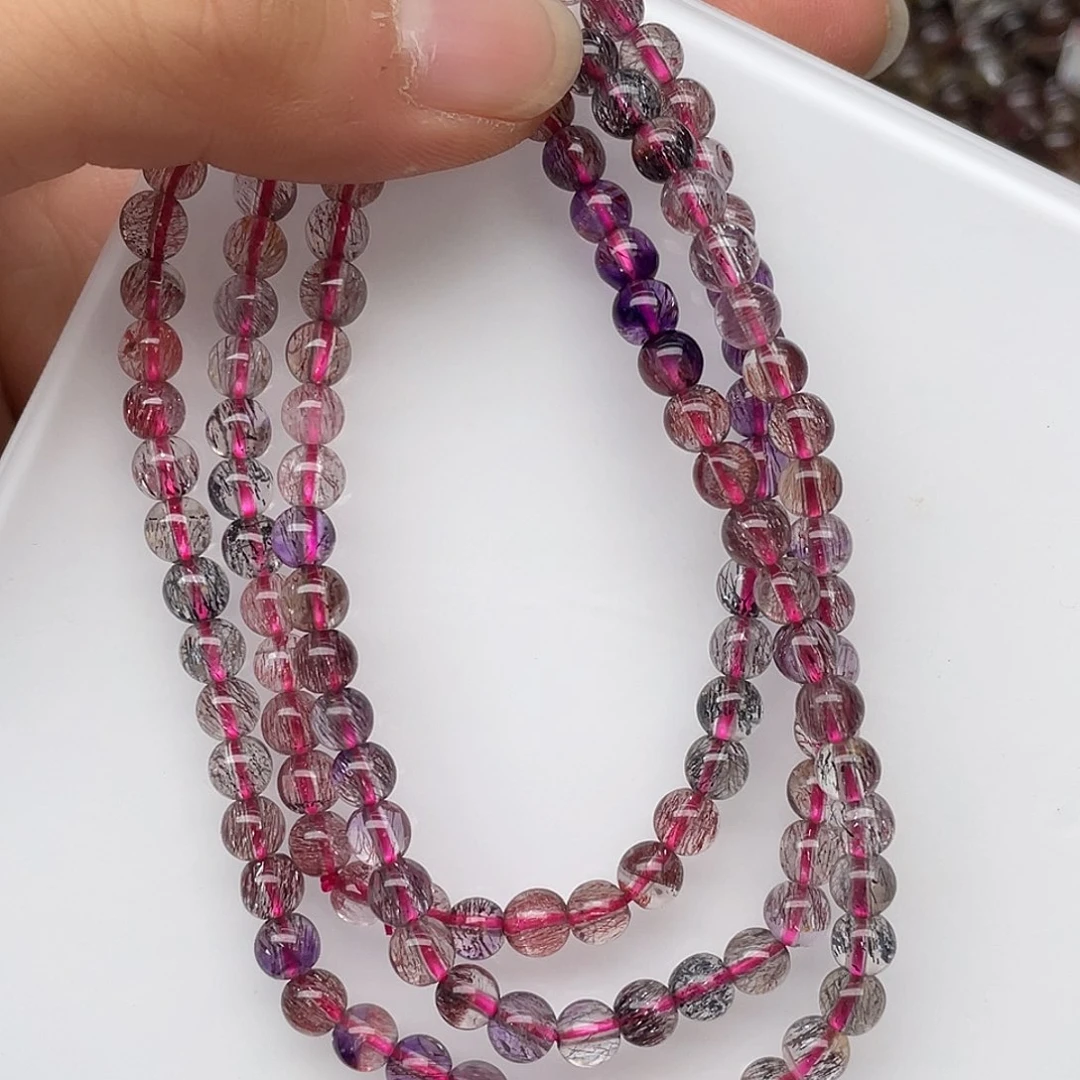 水晶手链未镶嵌超七四圈5.8