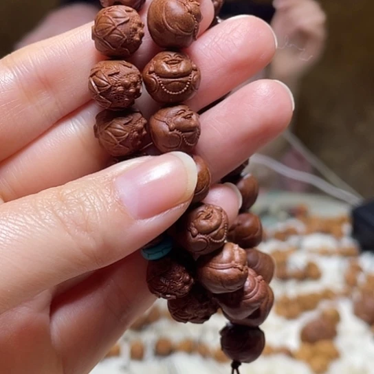 橄榄核手串/手链龙纹桃核
