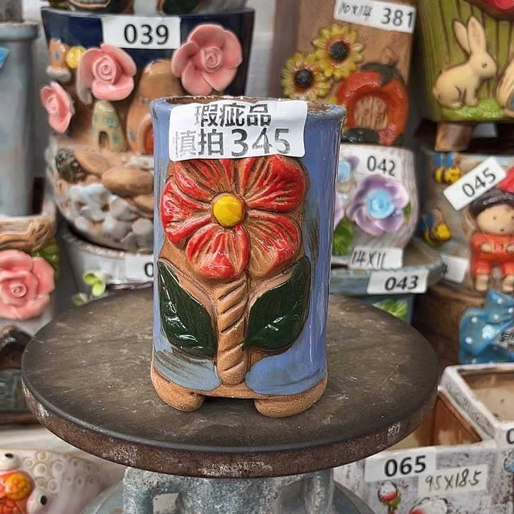 粗陶材质多肉花盆345
