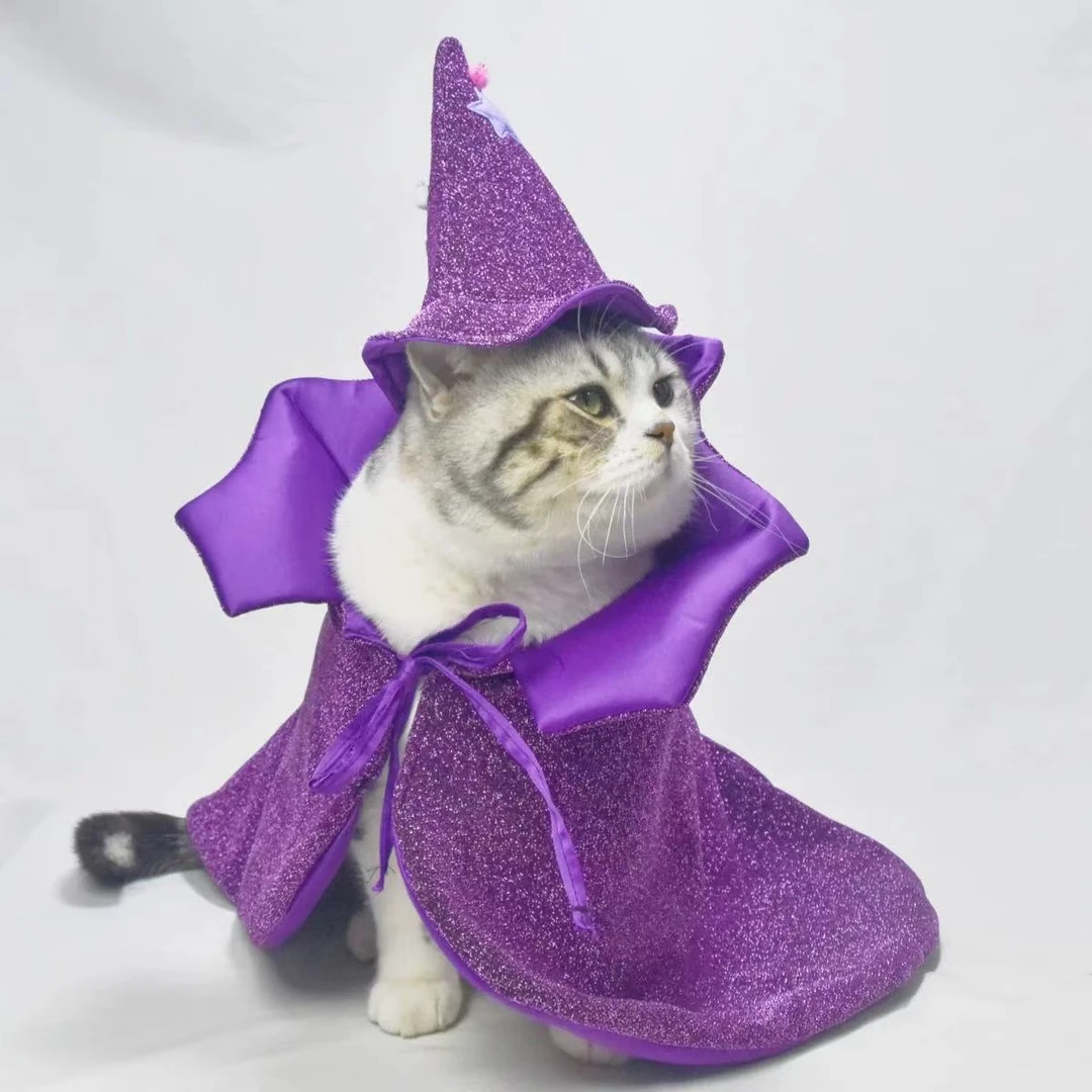 万圣节宠物披风猫咪衣服狗狗装扮搞怪cos斗篷拍照道具派对过节