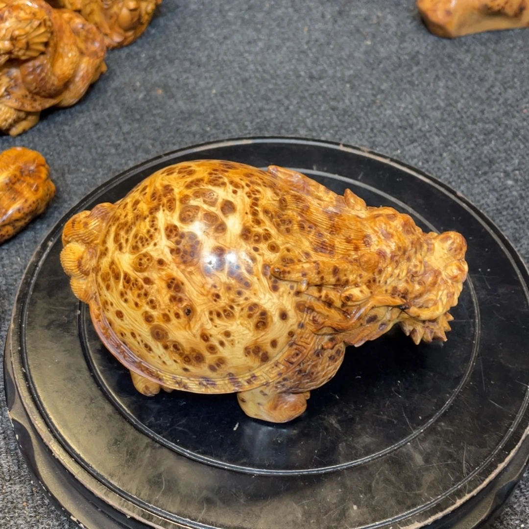 柏木（崖柏）太行精品陈化满留疤龙龟摆件