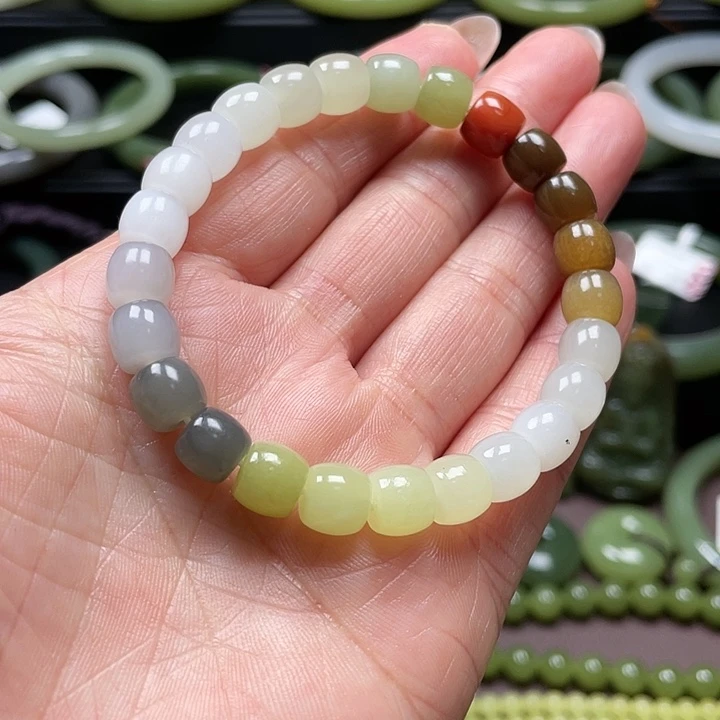 和田玉未镶嵌手链