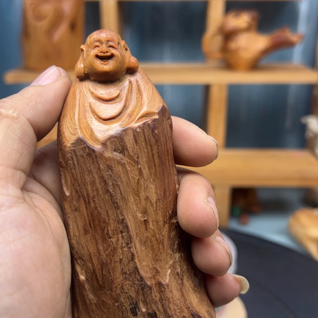 木友**一崖柏木摆件手把件，