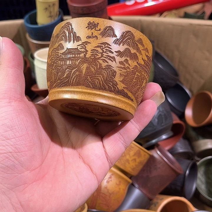 茶杯紫砂全手工紫砂主人杯