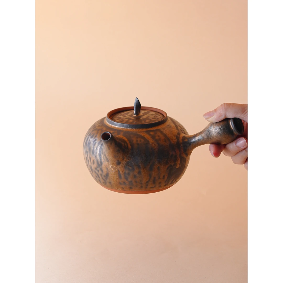 喜物潮州朱泥砂铫茶壶电陶炉烧水壶温茶壶陶瓷茶具茶壶泡茶壶