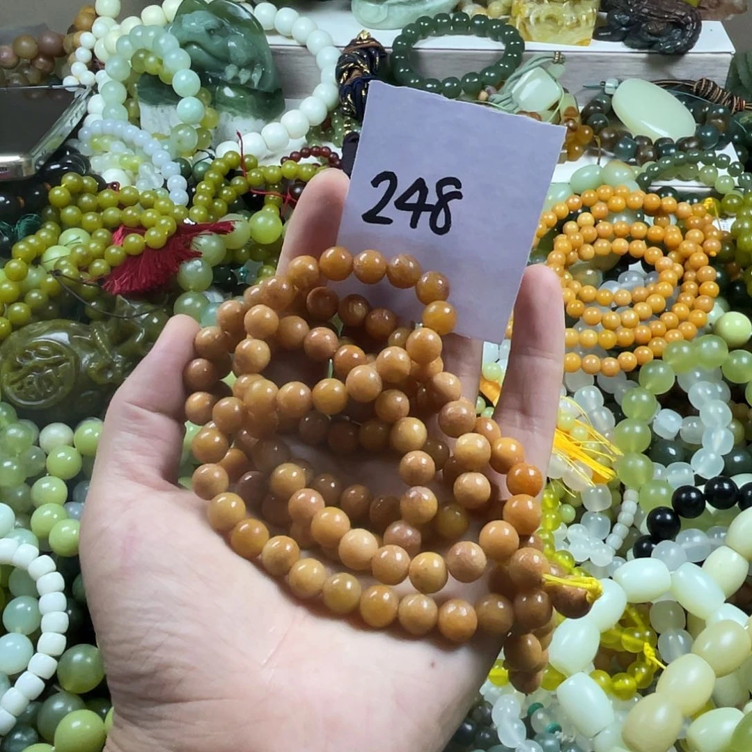 未镶嵌蛇纹石玉手链叶**子