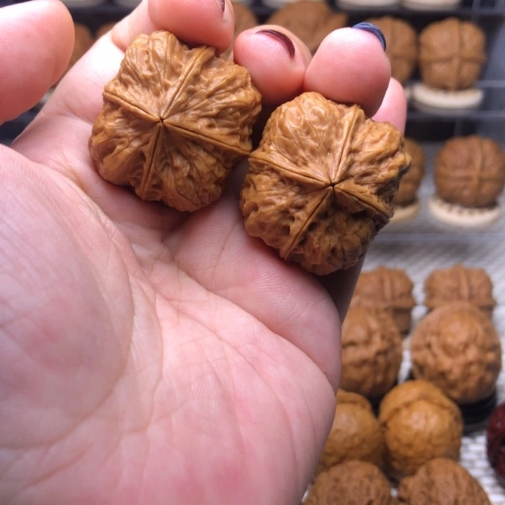 把件文玩核桃43小饼干四棱34尺