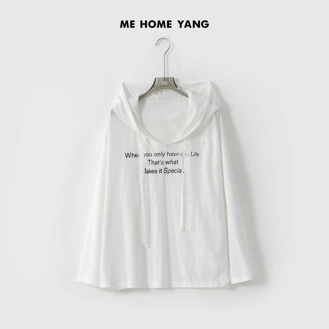 ME【蕾丝字母防晒衫】夏季新款女士显瘦通勤百搭上衣MEQS4636