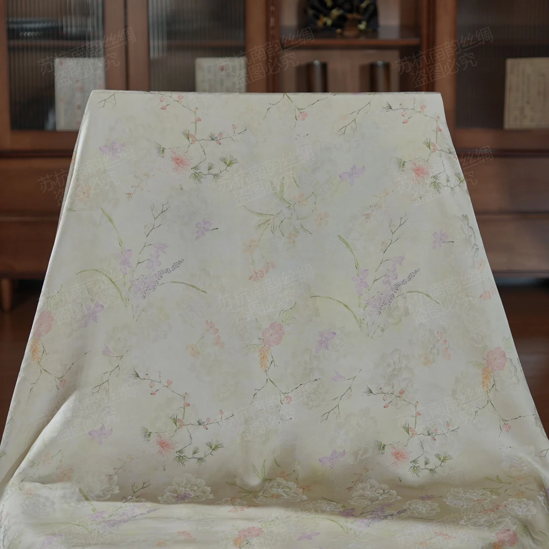 【素采】140*140重缎老料香云高货重磅国风提花高端丝巾