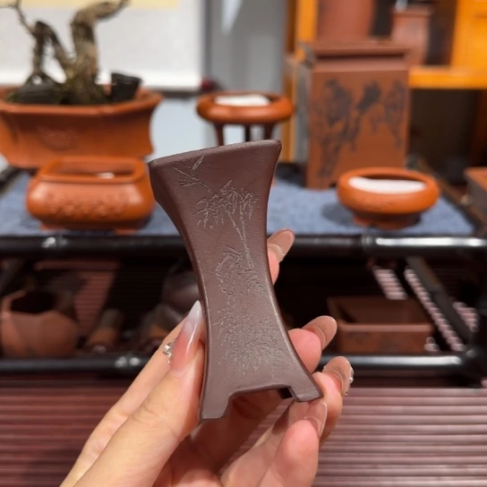 花盆紫砂半手工制作