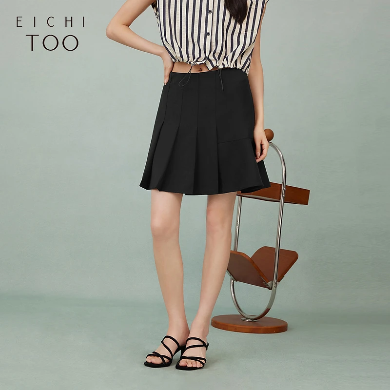 A爱居兔女装夏季新款不对称设计感时尚半身裙EQDDJ2P022A