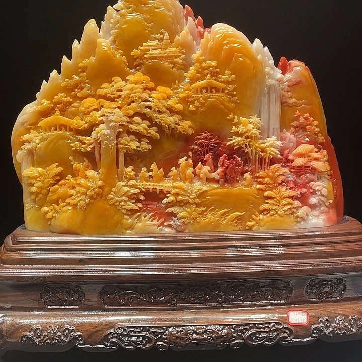 N***n寿山石寿山石雕刻艺术品