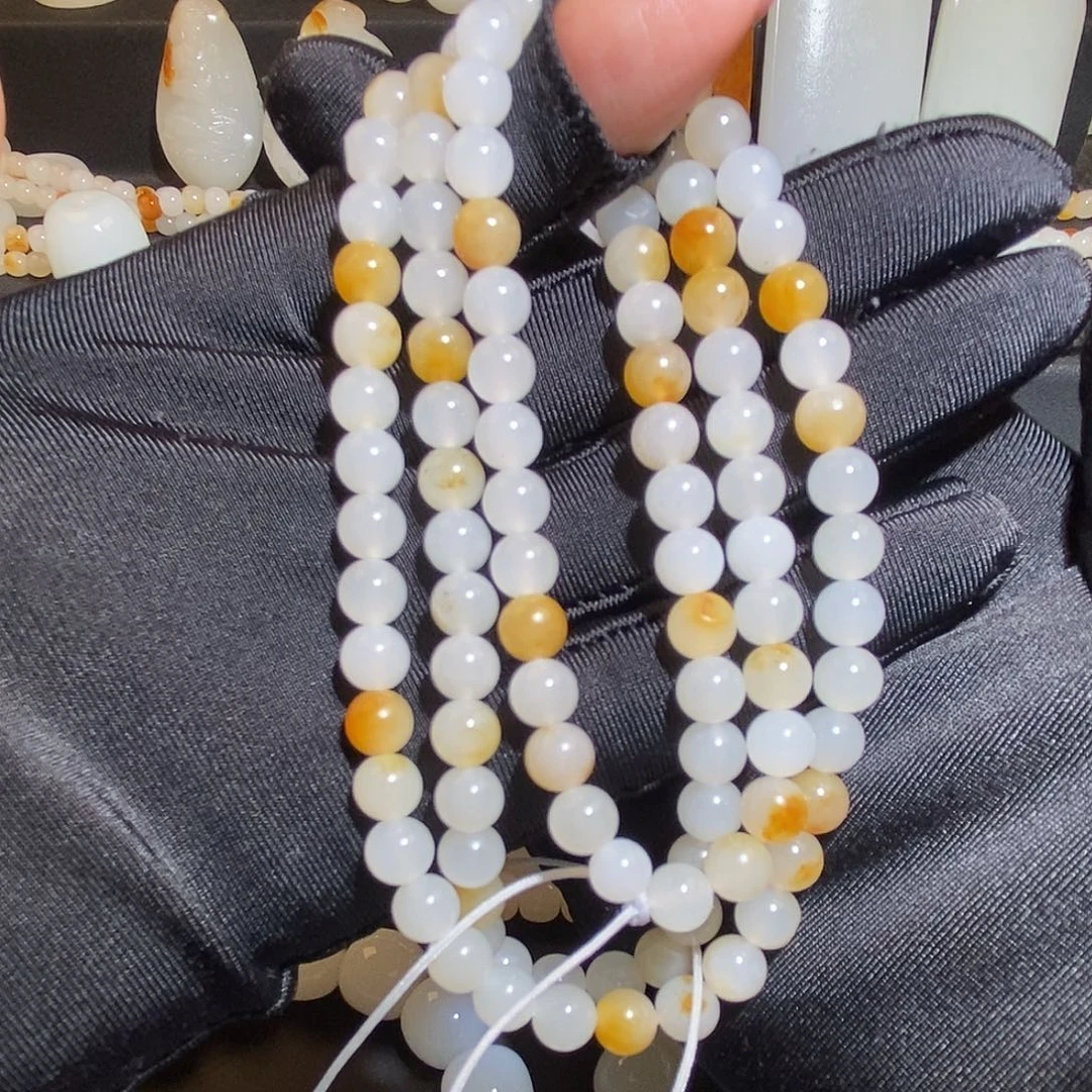 和田玉未镶嵌手链