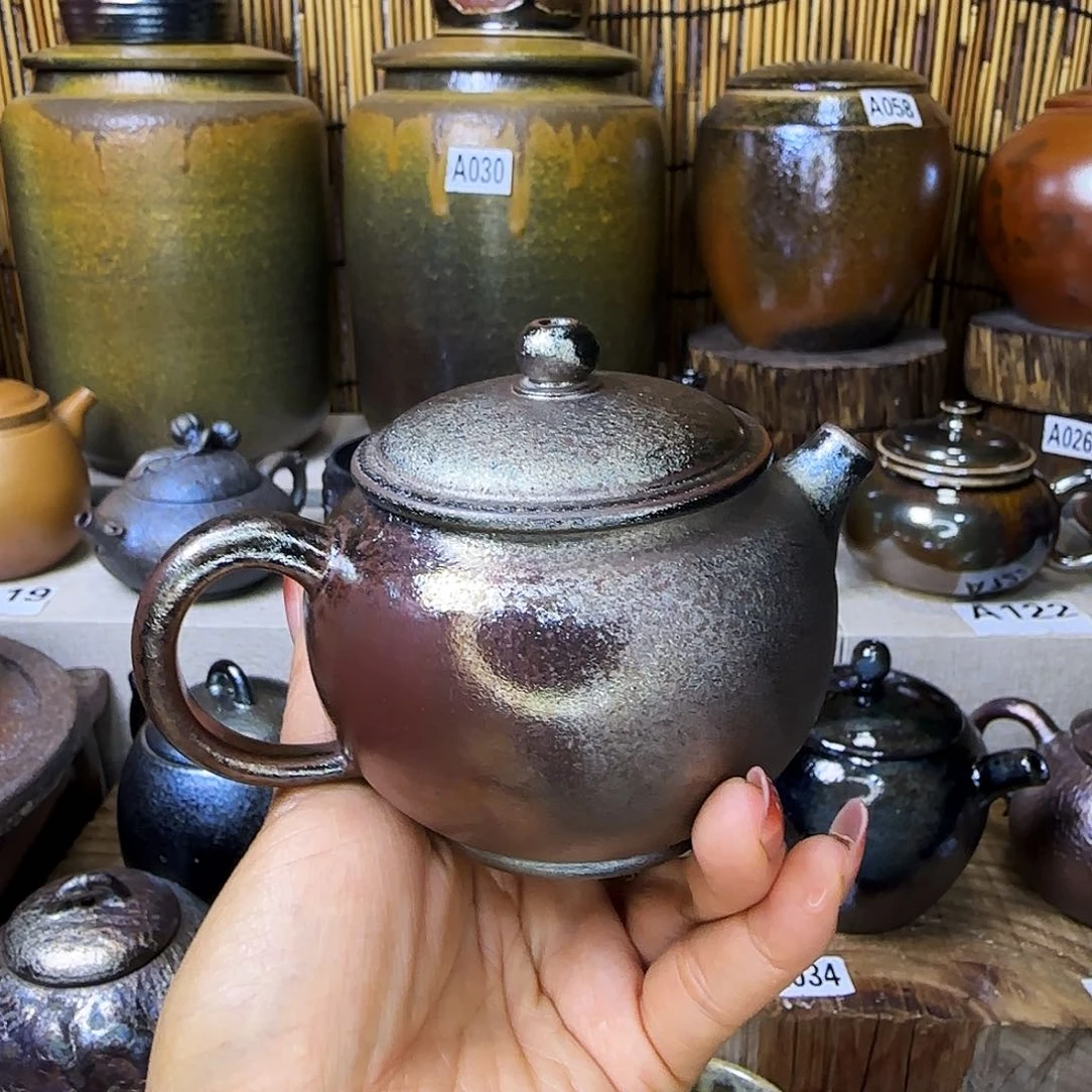 杯毛****人建水紫陶柴烧壶