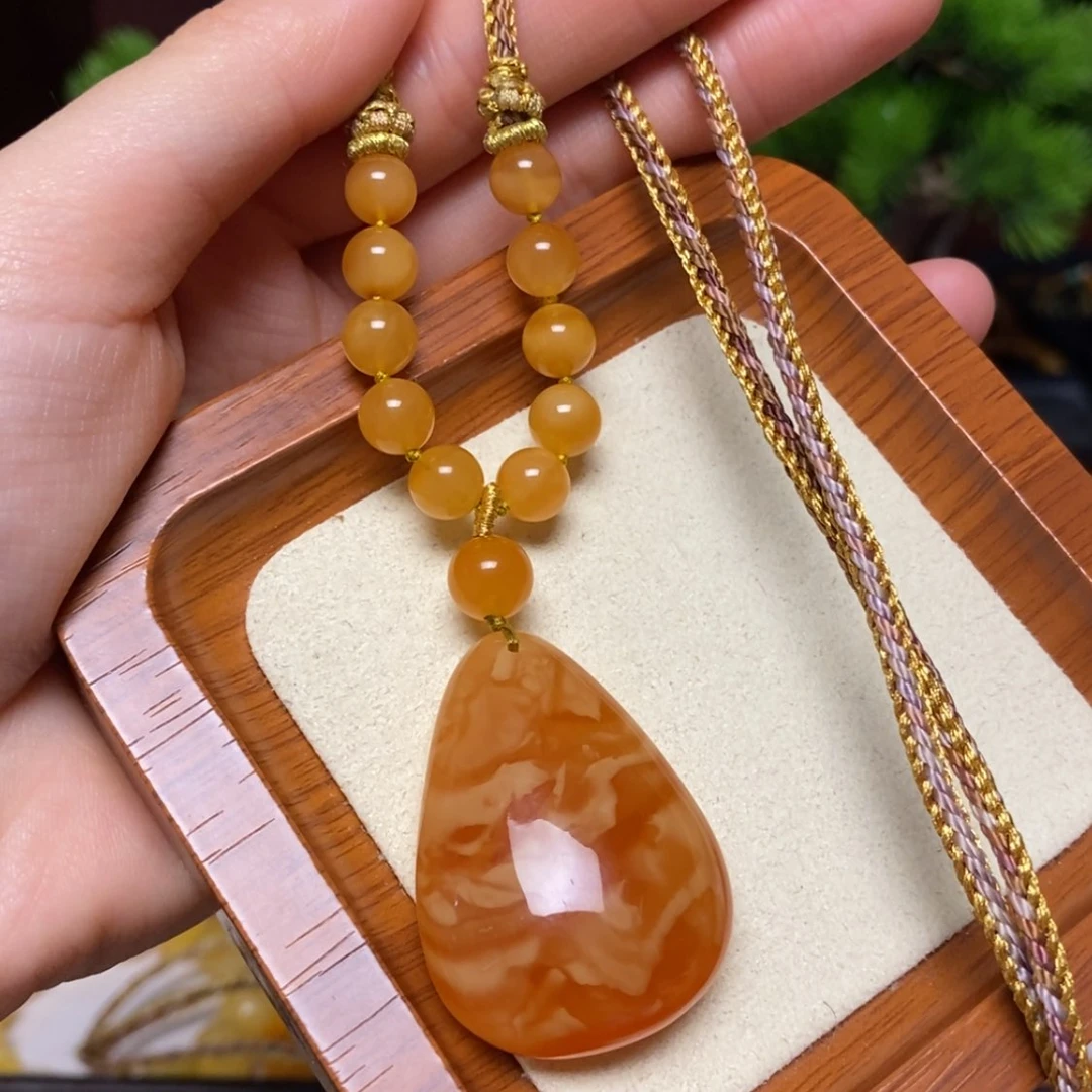 【闪购商品】蜜蜡颈饰未镶嵌项链