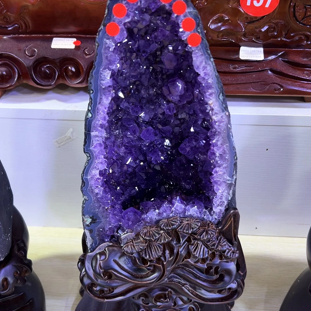 紫晶未镶嵌大型摆件（非配饰）晶