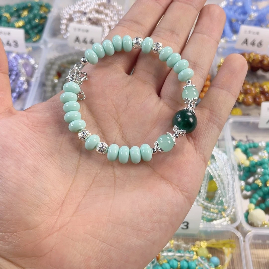 玛瑙手饰银S925镀金镶嵌