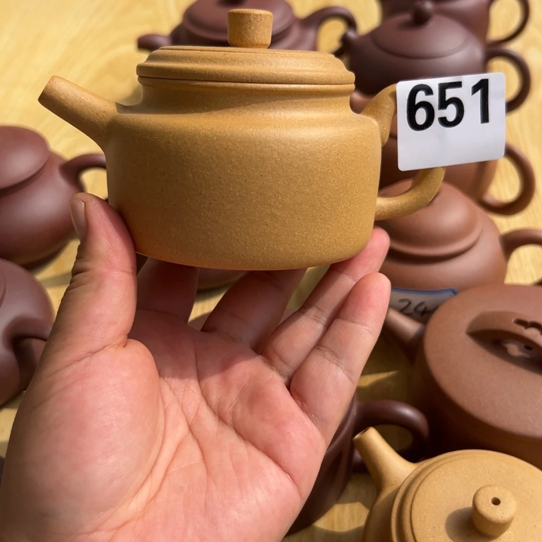 紫砂茶壶黄金段半手工210cc左右瑕疵