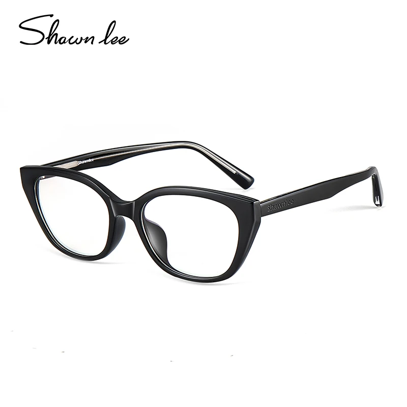 Shawnlee素颜神器眼镜女显脸小窄框近视镜框平光镜复古猫眼眼镜框