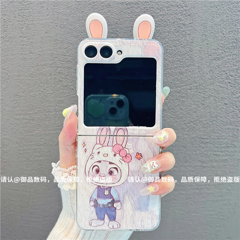(三星zflip6系列)透明折叠壳适用三星zflip6/三星zflip5手机壳潮