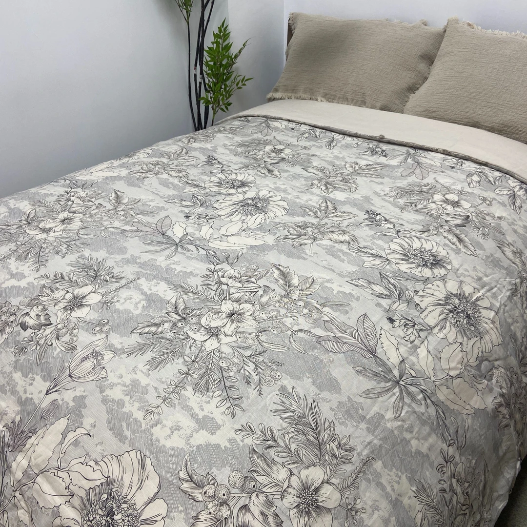 100%汉麻大豆被轻奢印花双人被子夏被亲肤通用轻奢床品