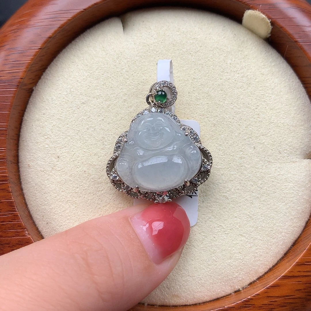 翡翠银S925镶嵌颈饰
