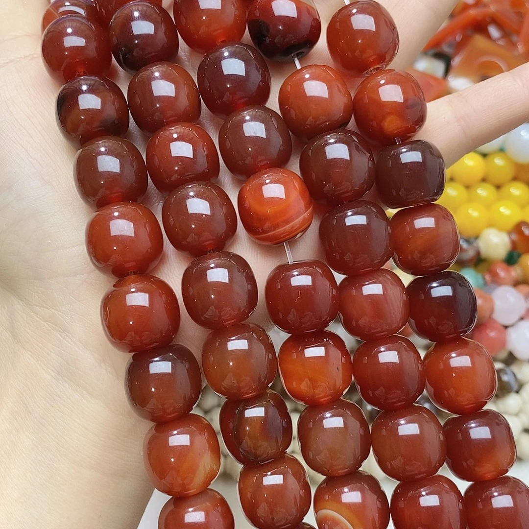 未镶嵌玛瑙/玉髓珠宝半成品卡十五玛瑙一条