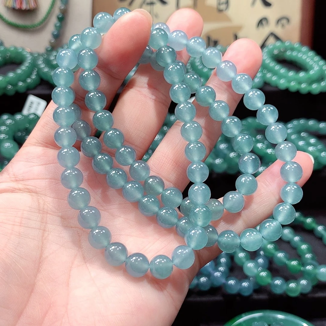 翡翠未镶嵌手链卡8