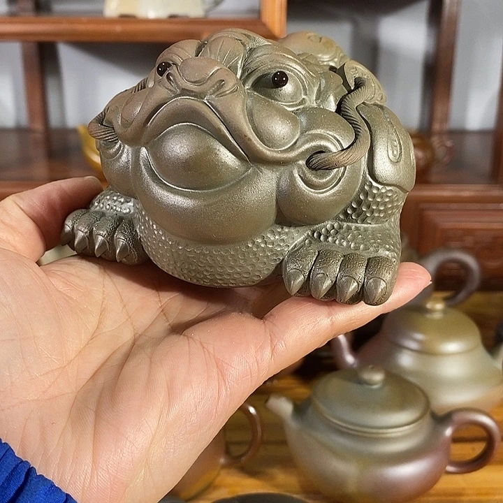 董***r紫砂茶壶茶宠 金蟾