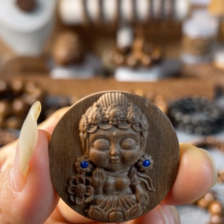 檀香木吊坠檀香木杜姆吊牌