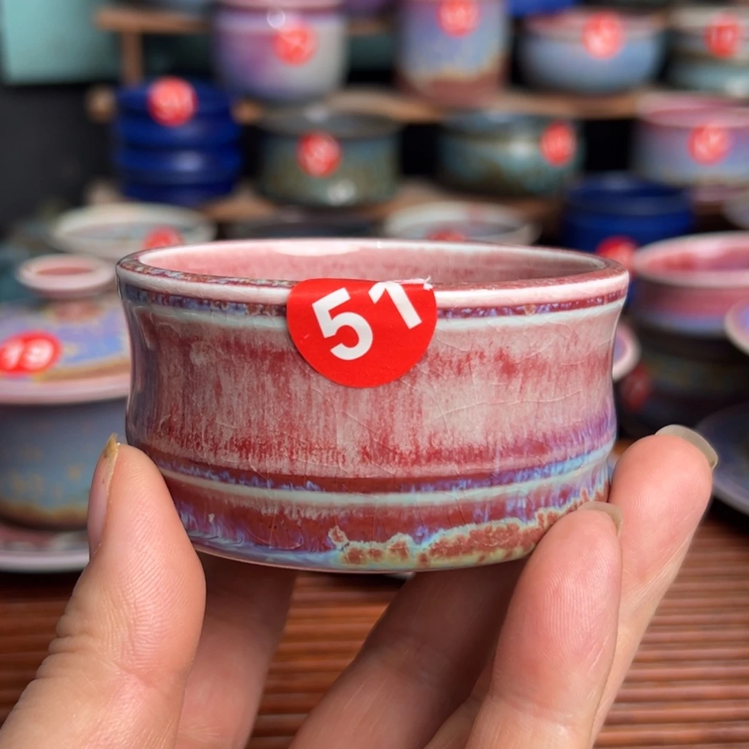 手工制作钧窑茶器