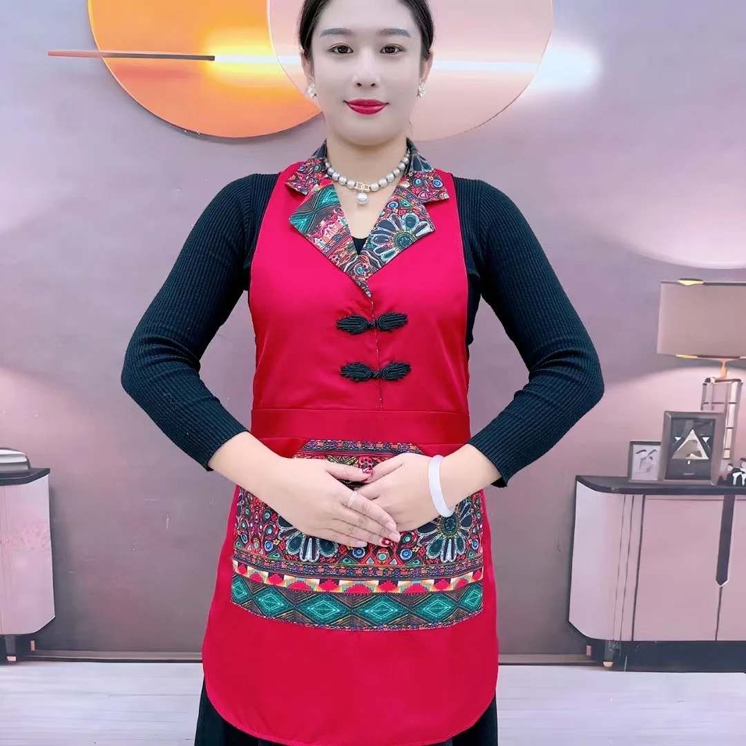 1830新款排扣西装围裙