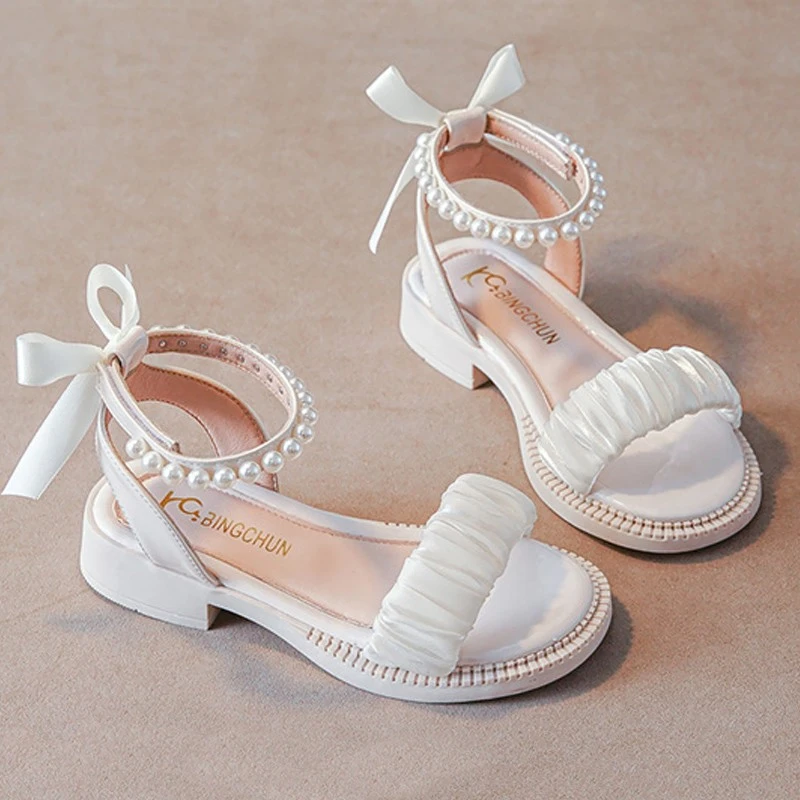 范哲萨女童鞋子儿童公主凉鞋2025新款夏季夏款小女孩中大童宝宝软