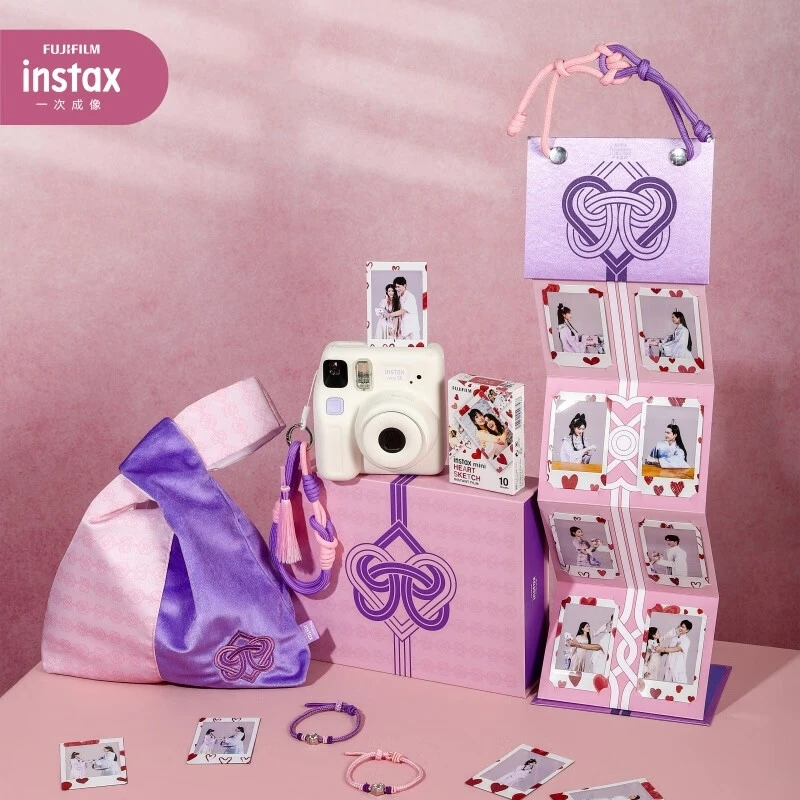 富士 instax拍立得 一次成像相机 配件盒 适配mini12/miniSE 生日情人节七夕520送女友礼物