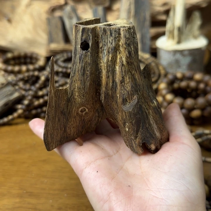 沉香碎屑沉香虫漏74克+