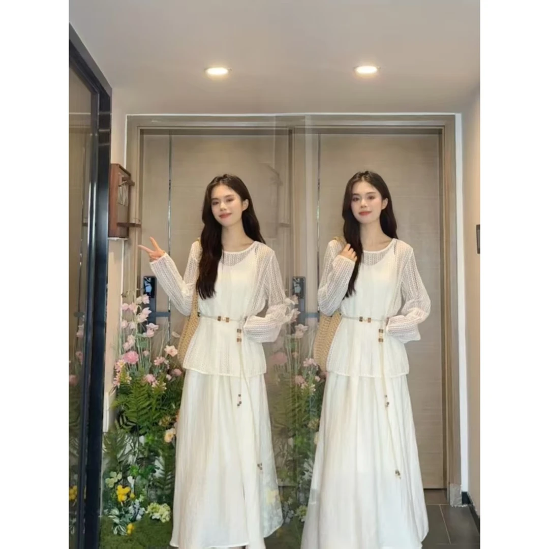 【Liner】孕妇装时尚吊带连衣裙子夏季2025新款温柔风海边度假长裙