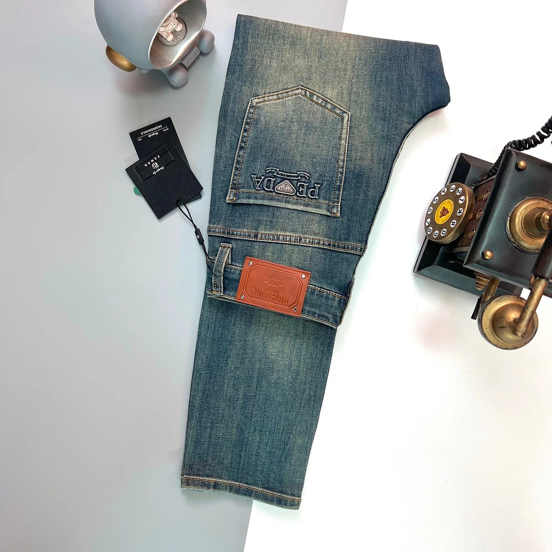 【25331-1】夏季新款男士弹力休闲水洗牛仔百搭修身小直筒长裤