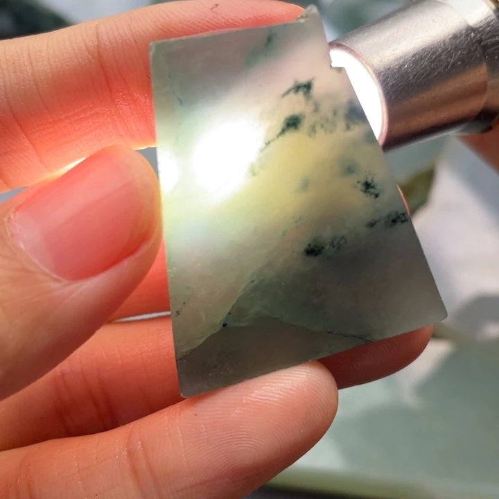 定制翡翠未镶嵌片料定制不退不换