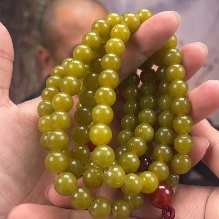 蛇纹石玉未镶嵌手链