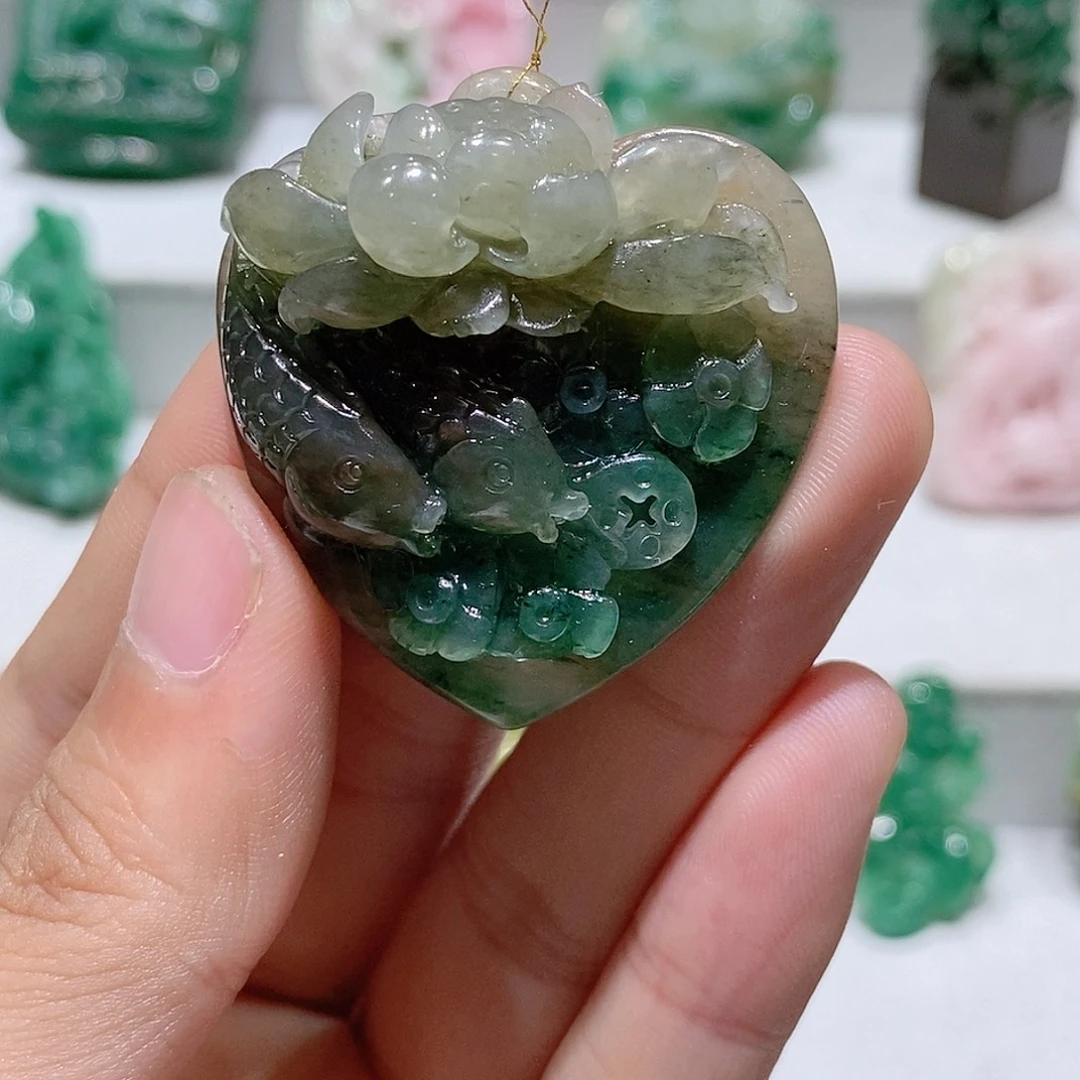 独山玉未镶嵌吊坠