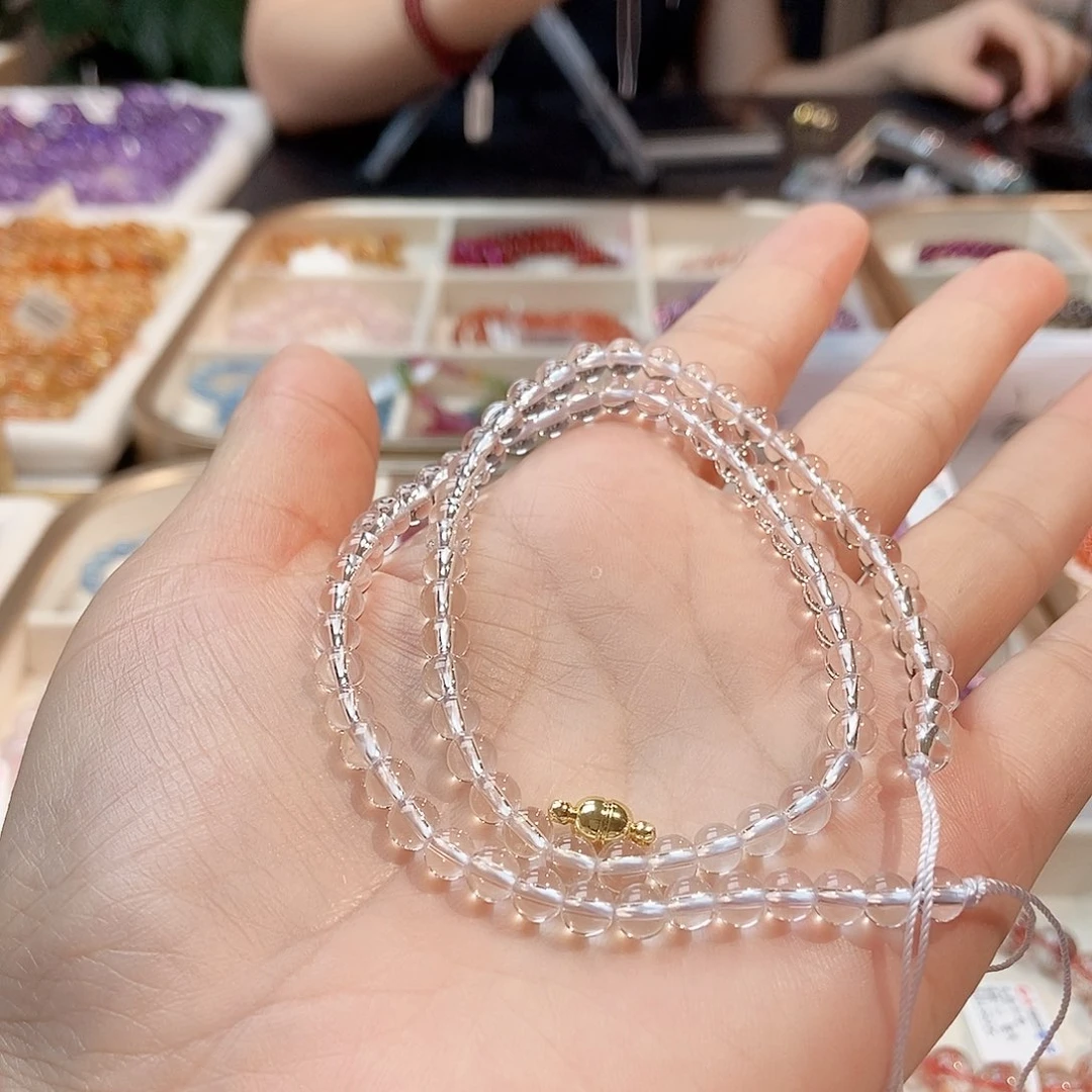 6***花水晶手链未镶嵌水晶5
