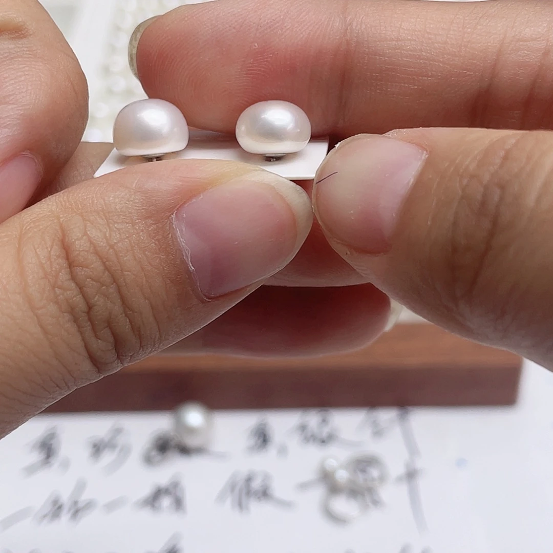 银S925镶嵌淡水珍珠耳饰珍****有