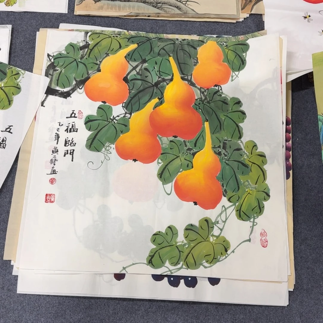 国画68×68精品手绘画画画