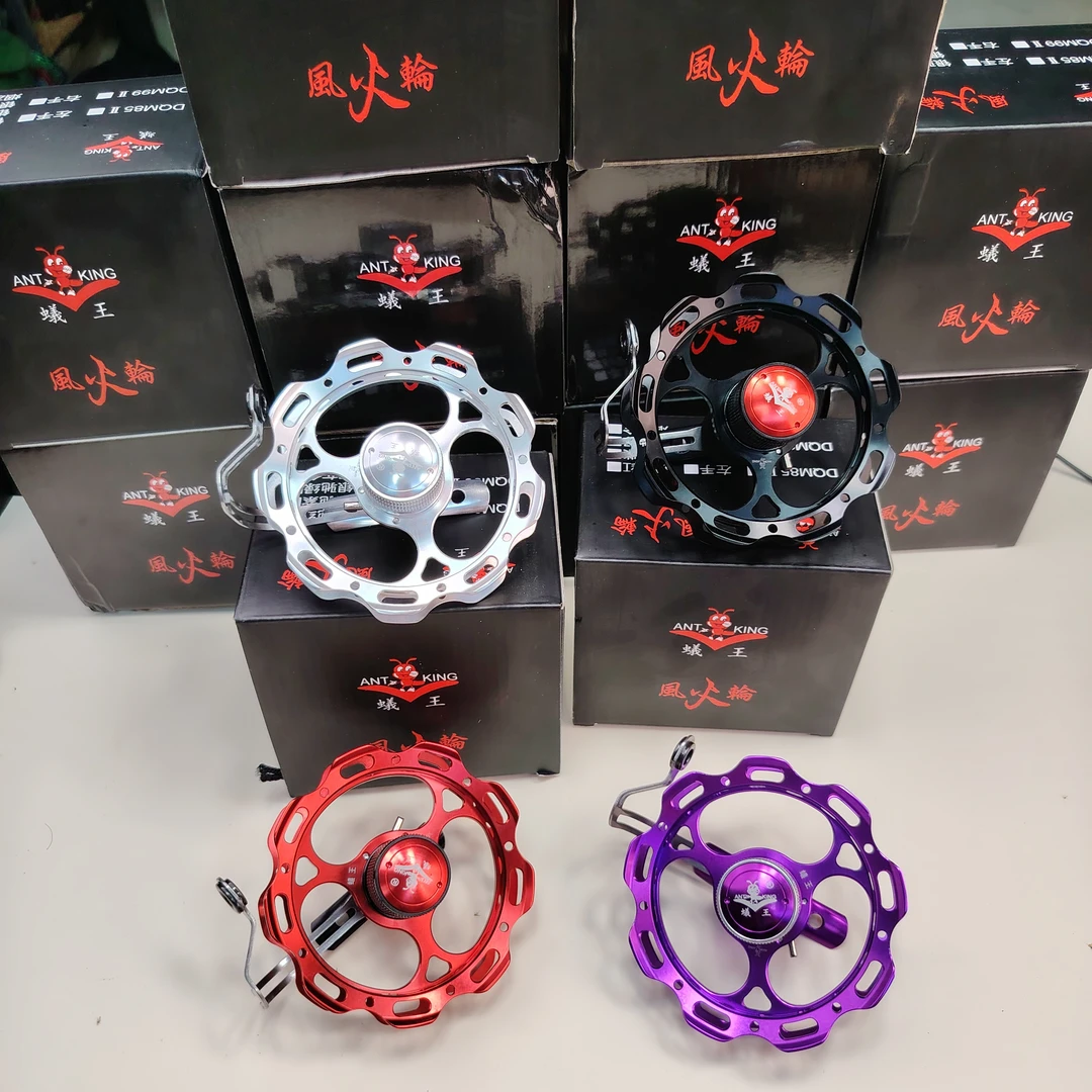 蚁王AQM99谷麦风火轮有声版渔轮鱼轮钓鱼新款全金属谷麦轮