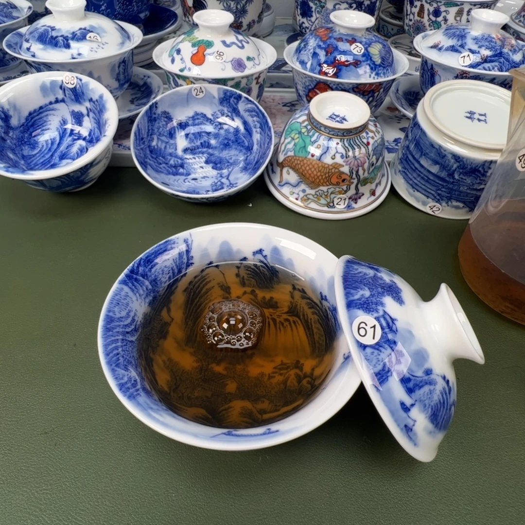 景德镇纯手工纯手绘茶具木木61