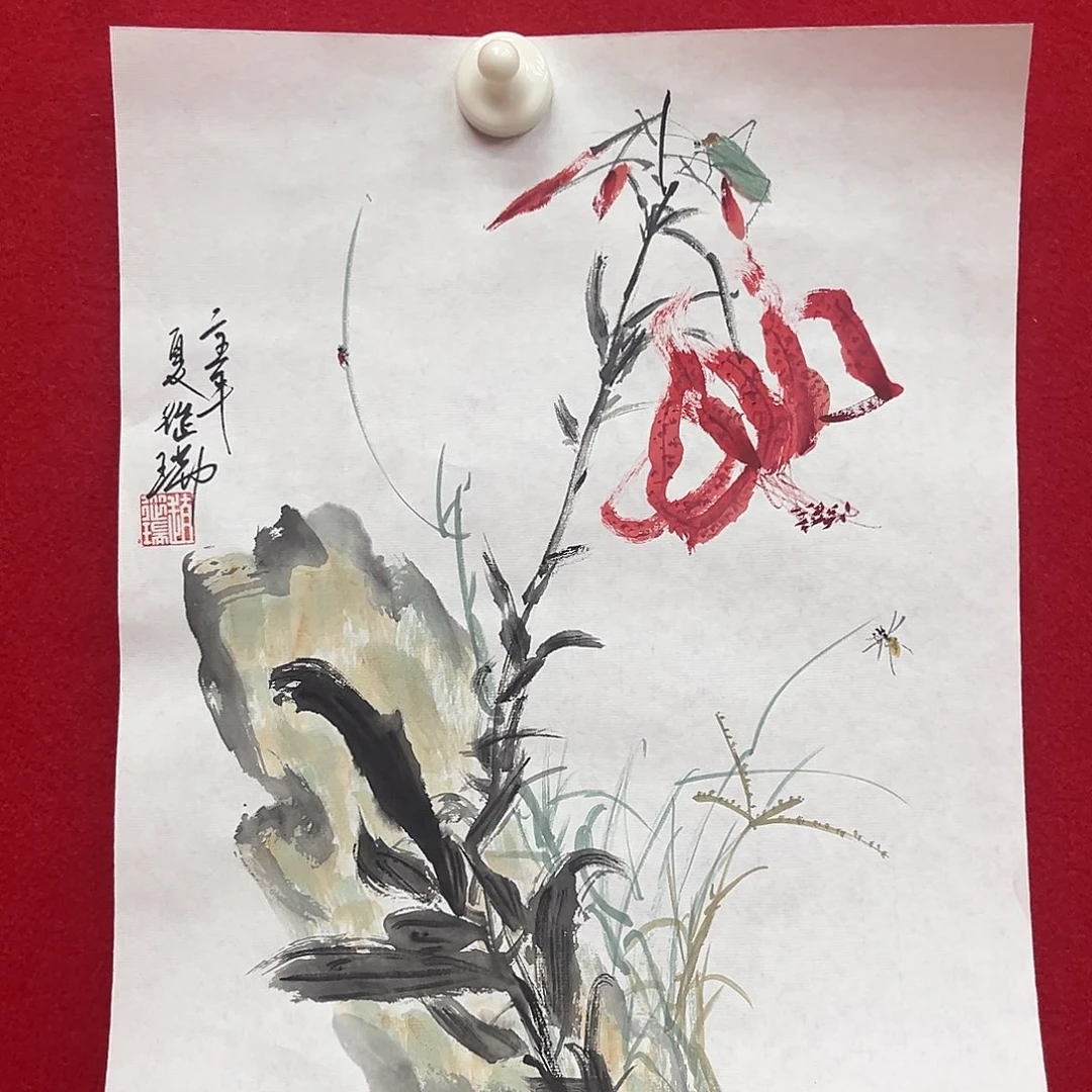 国画绘画作品多次参加