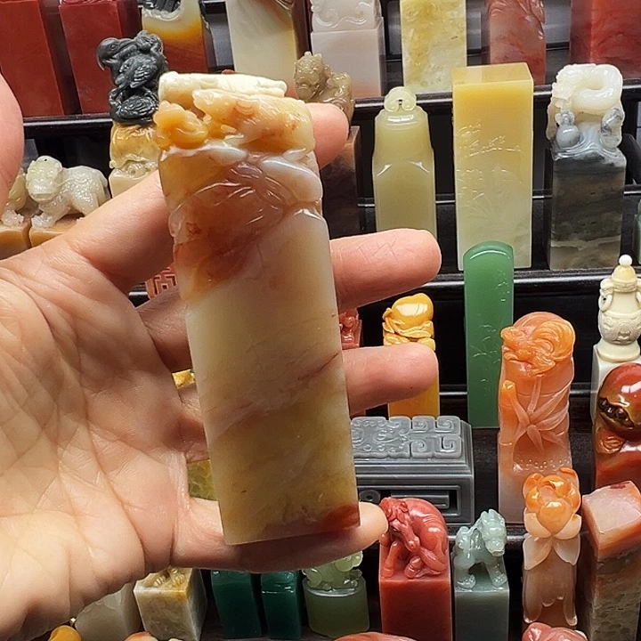 寿山石印石寿山石手工雕刻