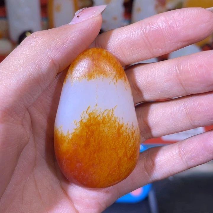 和田玉未镶嵌把件智**上