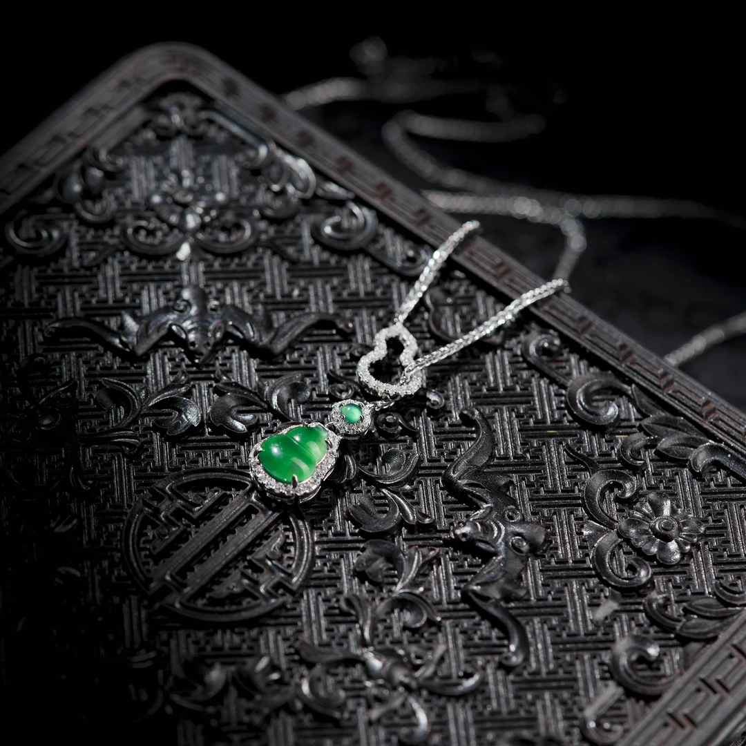 【博姐臻选】翡翠S925葫芦项链吊坠*D6595