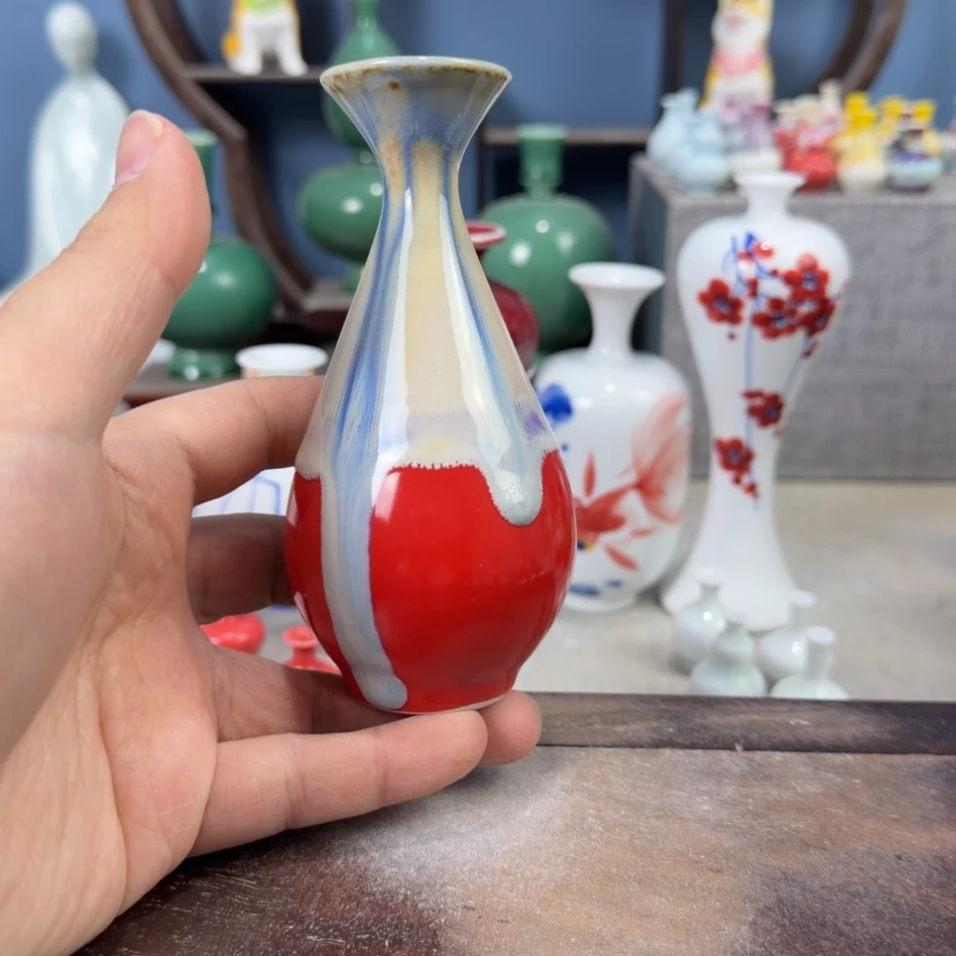 陶瓷手工小花器摆件